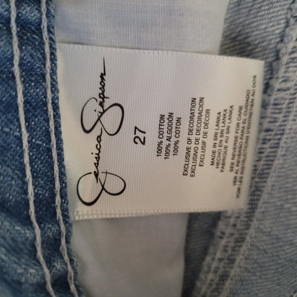 Jessica Simpson Gradient Denim Rip Shorts Aztec 27 - Picture 3 of 3
